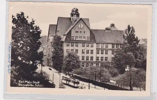 904389 Ak Karl-Marx-Stadt - Bernsdorfer Schule 1957