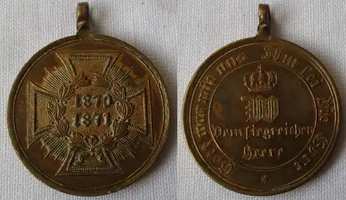 Orden Preussen Kriegsdenkmünze 1870/71 aus Messing (126877)