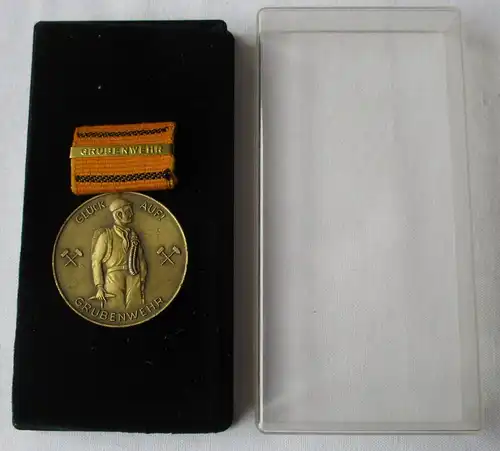 DDR Medaille Verdienste um das Grubenrettungswesen Grubenwehr im Etui (110995)