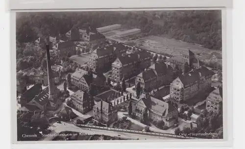 904333 AK Chemnitz - Stadtkrankenhaus im Küchwald Fliegeraufnahme um 1930