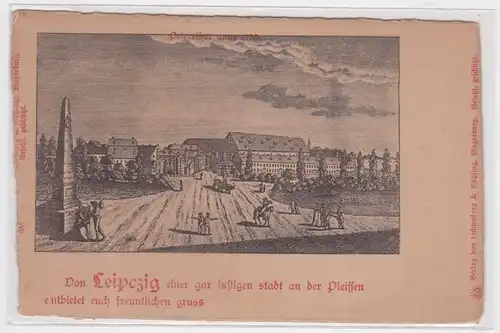 60764 Ak Leipzig Petersthor Anno 1720