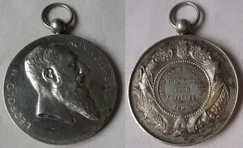 Belgien Medaille Leopold II Veesyndicaat Middelkerke Prijskamp 1908 (111399)