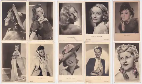 47000/10 Ak von meist UFA Film Stars Schauspielern um 1940