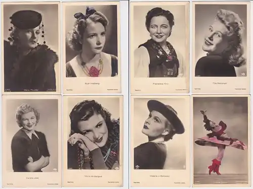 81539/8 Ak von meist UFA Film Stars Schauspielern um 1940