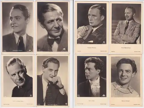 69622/8 Ak von meist UFA Film Stars Schauspielern um 1940