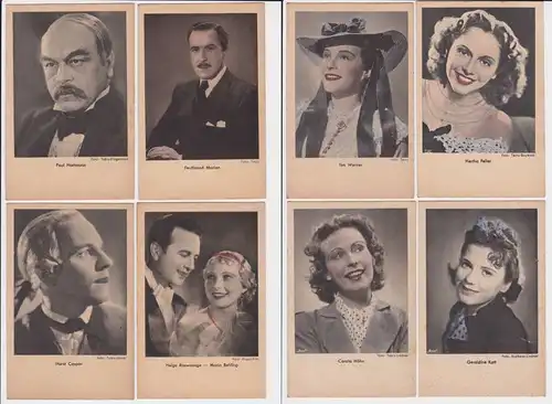 55517/8 Ak von meist UFA Film Stars Schauspielern um 1940