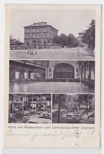 904965 AK Chemnitz - Hotel und Restauration zum Centralschlachthof 1910