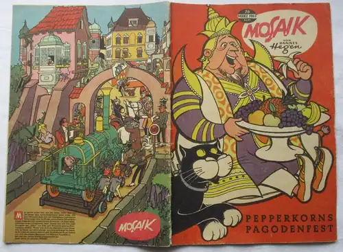 Mosaik von Hannes Hegen Digedag Nr. 76 von 1963 Pepperkorns Pagodenfest (138105)