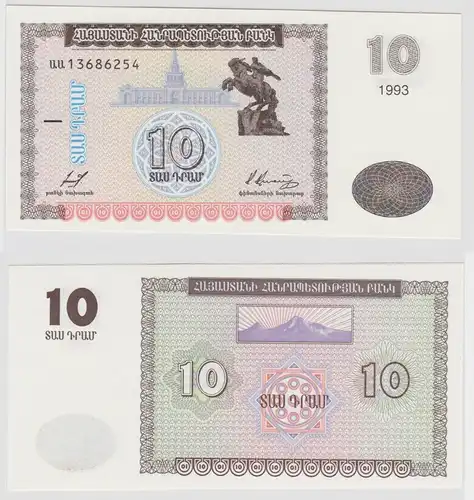 10 Dram Banknote Armenien 1993 kassenfrisch UNC (112859)