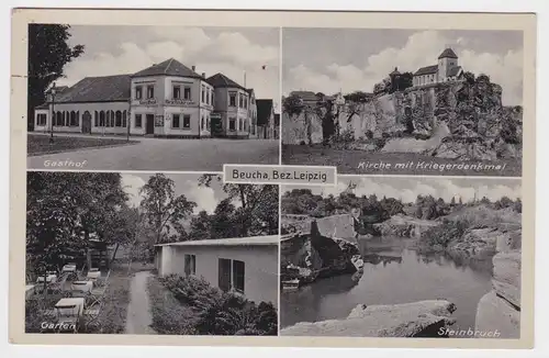 902538 Mehrbild Ak Beucha Bezirk Leipzig Gasthof, Steinbruch usw. um 1930