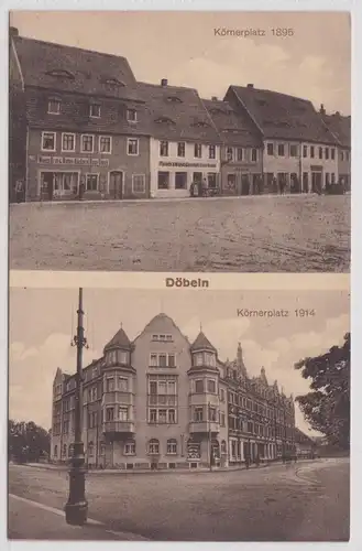 902530 Mehrbild Ak Döbeln Körnerplatz 1895 und 1914