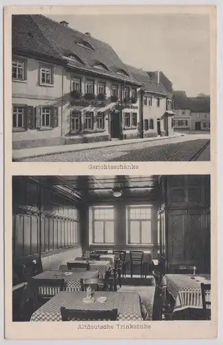 902529 Mehrbild Ak Taucha "Gerichtsschänke" Schloßstrasse 6 um 1930