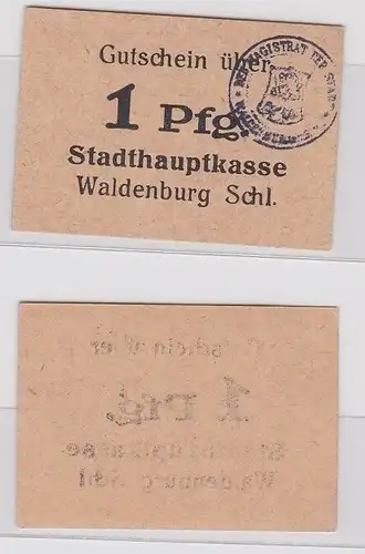 1 Pfennig Banknote Notgeld Stadthauptkasse Waldenburg in Schlesien (153399)