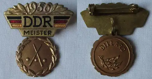 DDR Abzeichen Sport Deutscher Meister 1956 im Billard (162750)