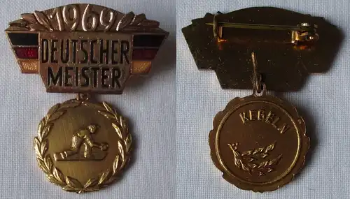 DDR Abzeichen Sport Deutscher Meister 1969 im Kegeln (162245)