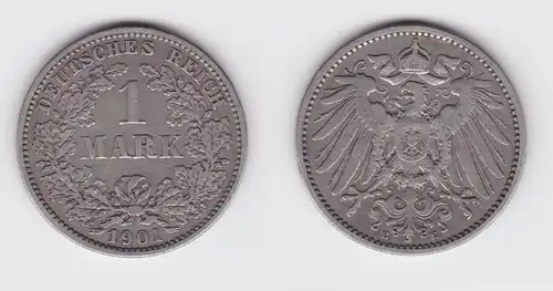 1 Reichsmark Silber Münze 1901 E ss (156212)