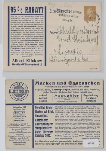 97751 DR Ganzsachen Postkarte PP106/B15/01 Berlin Wilmersdorf Klickow