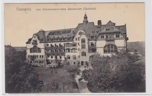 904527 Ak Chemnitz - von Zimmermann'sches Sanatorium (Südseite) 1927