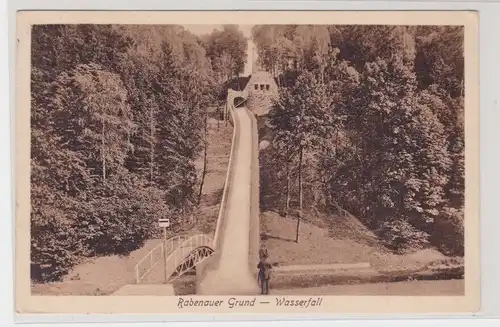 906404 AK Rabenauer Grund - Wasserfall in Waldpartie 1929