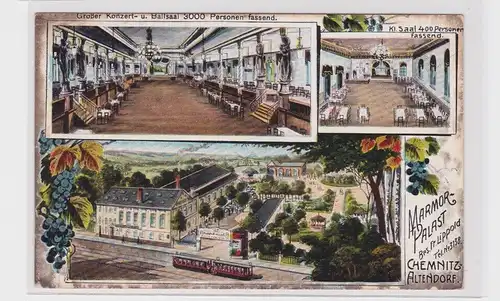 904779 Lithographie Ak Marmor-Palast Chemnitz-Altendorf 1911