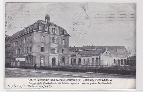 905270 Ak Chemnitz - höhere Webschule und Webereifachschule 1910