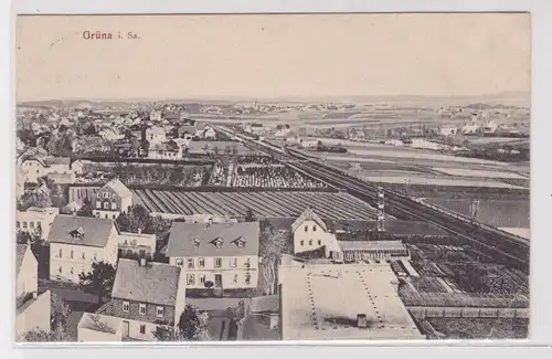 902046 Ak Grüna - Totalansicht der Stadt 1911