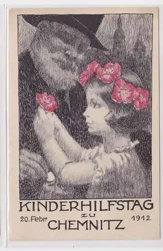 905136 Ak Kinderhilfstag zu Chemnitz 20. Februar 1912