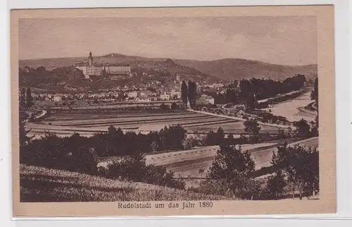 906118 Ak Rudolstadt- um das Jahr 1880, Totalansicht