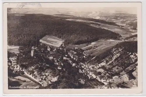 04740 Ak Tautenburg in Thüringen - Totalansicht, Flugaufnahme 1943