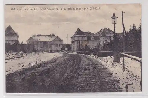 905176 Ak Ebersdorf-Chemnitz -Artillerie-Kaserne, z.Z. Gefangenenlager 1916