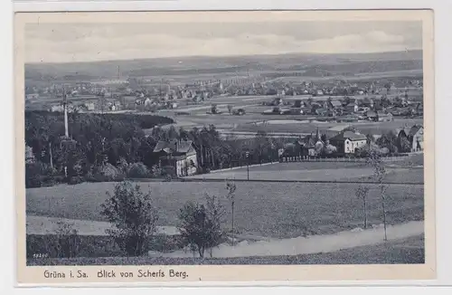 902714 Ak Grüna - Am Rabensteiner Wald mit Totenstein, Sommer- und Luftbad 1930