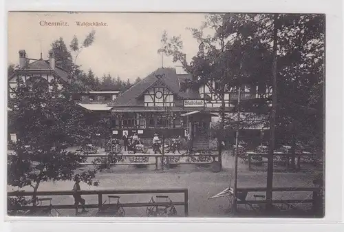 905311 Ak Chemnitz - Waldschänke Außenbereich 1906