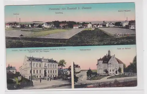 905987 Mehrbild Ak Panorama Neustadt bei Chemnitz 1913