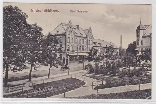 19599 Ak Hettstedt (Südharz) Hotel Kaiserhof 1919