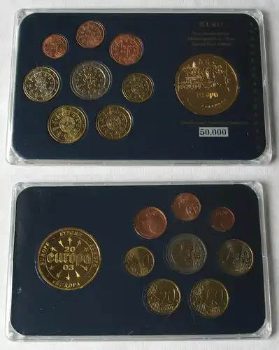 Prestige Coinset KMS Kursmünzensatz Euro Portugal in Hartplastebox (130079)