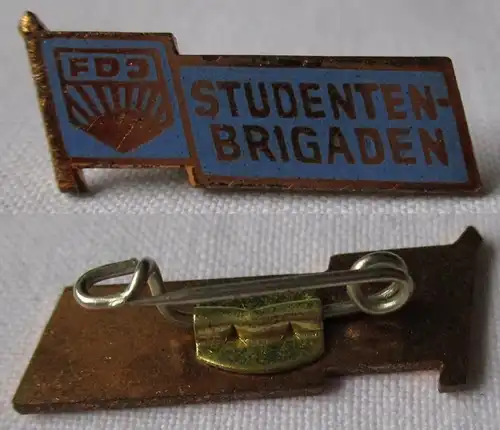 DDR Abzeichen für den Einsatz in FDJ-Studentenbrigade 1966 (113479)