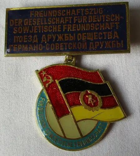 DDR Abzeichen Auszeichnungsreise Freundschaftszug GDSF Deutsch-Sowjet (117267)