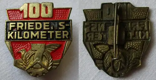 DDR Abzeichen Anstecknadel mit Friedenstaube 100 Friedenskilometer (134949)