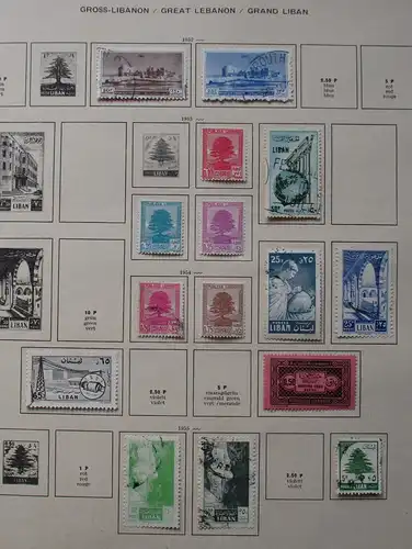 kleine Briefmarkensammlung Libanon ab 1952 (114233)