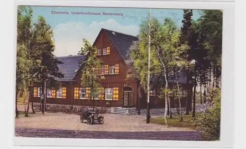 906172 AK Chemnitz - Unterkunftshaus Beutenberg, Straßenansicht 1928