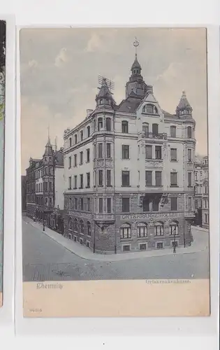 906310 AK Chemnitz - Ortskrankenkasse, Straßenansicht 1906