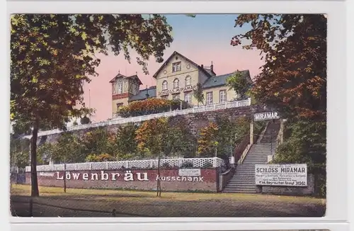 905712 AK Chemnitz - Schloß Miramar, Straßenansicht 1928