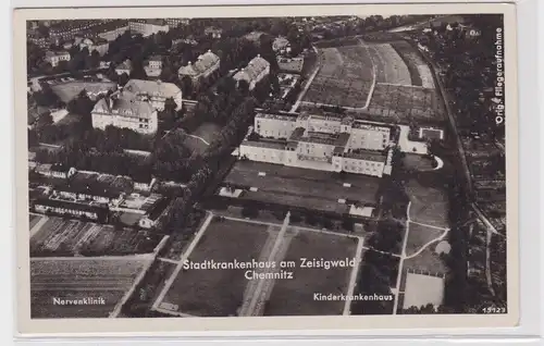 905673 Ak Chemnitz - Stadtkrankenhaus am Zeisigwald - Fliegeraufnahme 1956