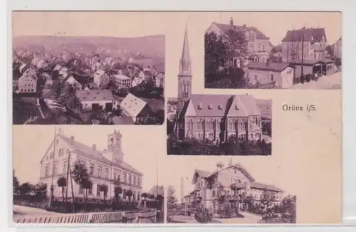 905515 Ak Grüna - Mehrbild 1908