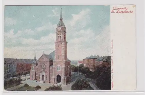906362 Ak Chemnitz - St. Lucaskirche um 1900