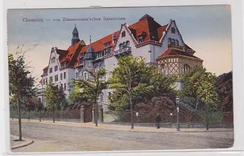 906382 Ak Chemnitz - von Zimmermann'sches Sanatorium 1922