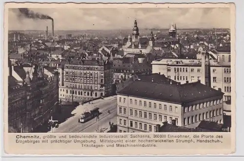 906376 Ak Chemnitz - größte und bedeutendste Industriestadt Sachsens 1940