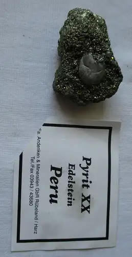 Pyrit XX Edelstein aus Peru 23,8 Gramm (105526)