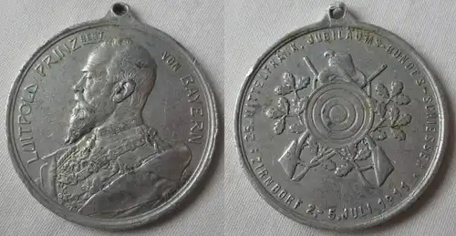 seltene Medaille Mittelfränkisches Bundesschießen Zirndorf 1911 (124691)