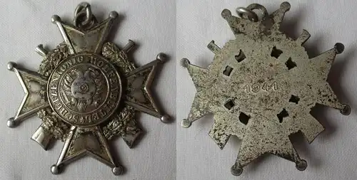 seltene Silber Medaille / Orden Schützenkönig Wolfenbüttel 1941 (125719)